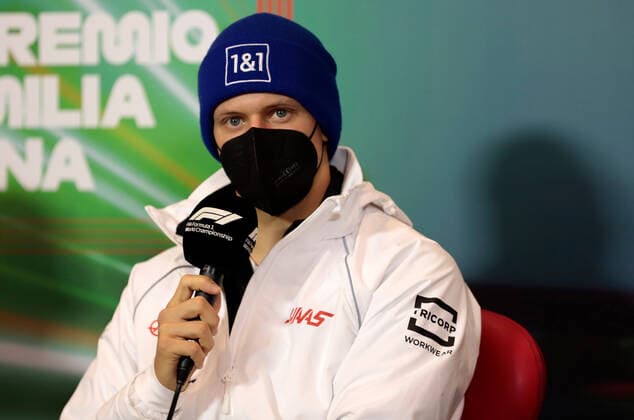 Fahrerpressekonferenz, Mick Schumacher (GER, Haas F1 Team 47) ITA, Formel 1 Grand Prix Emilia Romagna, Imola, 22.04.2022 ITA, Formel 1 Grand Prix Emilia Romagna, Imola, 22.04.2022 Imola