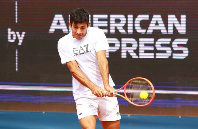Christian Garin, Siger von 2019 Tennis Auftakt-PK und Enthuellung BMW-Siegerfahrzeug BMW Open by American Express 2022 22.04.2022 FOTO: Mladen Lackovic LakoPress