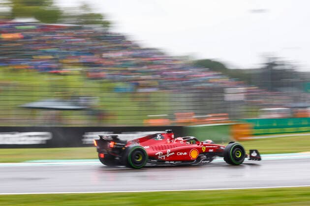 16 Charles Leclerc (MCO, Scuderia Ferrari), F1 Grand Prix of Emilia Romagna at Autodromo Enzo e Dino Ferrari on April 22, 2022 in Imola, Italy. (Photo by HOCH ZWEI) Imola Italy