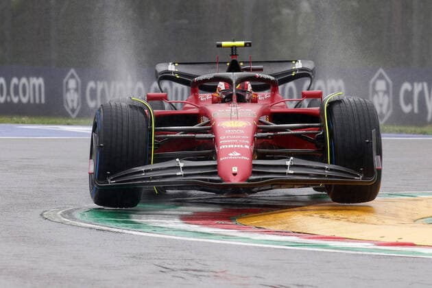 Carlos Sainz jr., (ESP, Scuderia Ferrari 55) ITA, Formel 1 Grand Prix Emilia Romagna, Imola, 22.04.2022 ITA, Formel 1 Grand Prix Emilia Romagna, Imola, 22.04.2022 Imola