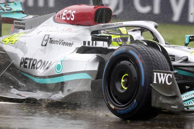Lewis Hamilton (UK, Mercedes AMG Petronas F1 Team 44), Dreher ITA, Formel 1 Grand Prix Emilia Romagna, Imola, 22.04.2022 ITA, Formel 1 Grand Prix Emilia Romagna, Imola, 22.04.2022 Imola