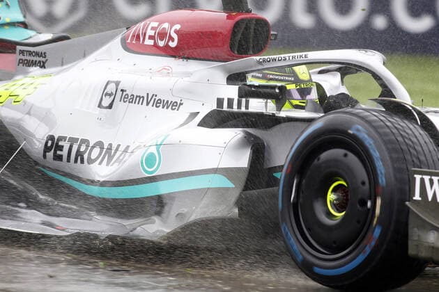Lewis Hamilton (UK, Mercedes AMG Petronas F1 Team 44), Dreher ITA, Formel 1 Grand Prix Emilia Romagna, Imola, 22.04.2022 ITA, Formel 1 Grand Prix Emilia Romagna, Imola, 22.04.2022 Imola