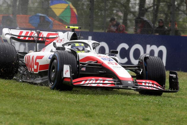 Mick Schumacher (GER, Haas F1 Team 47), Dreher ITA, Formel 1 Grand Prix Emilia Romagna, Imola, 22.04.2022 ITA, Formel 1 Grand Prix Emilia Romagna, Imola, 22.04.2022 Imola