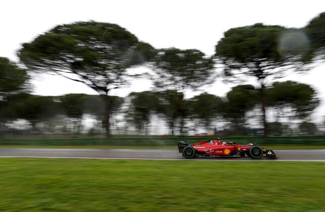 55 Carlos Sainz (ESP, Scuderia Ferrari), F1 Grand Prix of Emilia Romagna at Autodromo Enzo e Dino Ferrari on April 22, 2022 in Imola, Italy. (Photo by HOCH ZWEI) Imola Italy
