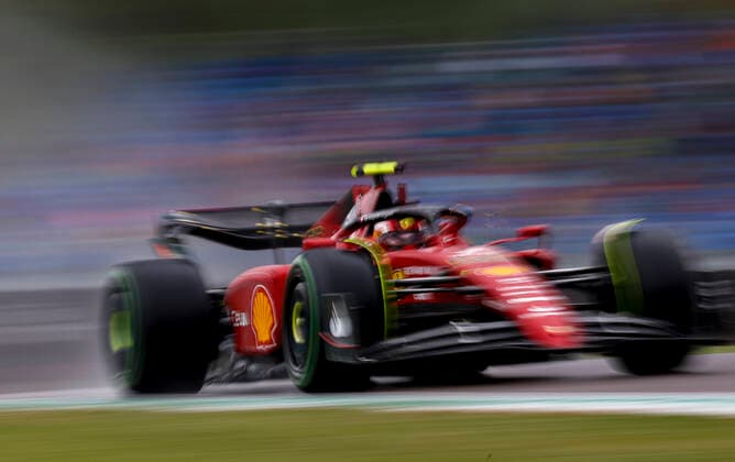 55 Carlos Sainz (ESP, Scuderia Ferrari), F1 Grand Prix of Emilia Romagna at Autodromo Enzo e Dino Ferrari on April 22, 2022 in Imola, Italy. (Photo by HOCH ZWEI) Imola Italy