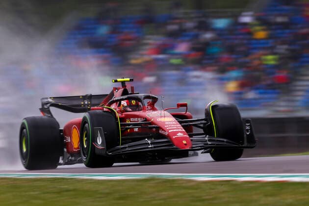 55 Carlos Sainz (ESP, Scuderia Ferrari), F1 Grand Prix of Emilia Romagna at Autodromo Enzo e Dino Ferrari on April 22, 2022 in Imola, Italy. (Photo by HOCH ZWEI) Imola Italy