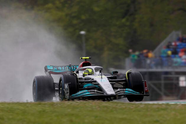 44 Lewis Hamilton (GBR, Mercedes-AMG Petronas F1 Team), F1 Grand Prix of Emilia Romagna at Autodromo Enzo e Dino Ferrari on April 22, 2022 in Imola, Italy. (Photo by HOCH ZWEI) Imola Italy