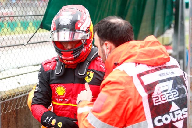 55 Carlos Sainz (ESP, Scuderia Ferrari), F1 Grand Prix of Emilia Romagna at Autodromo Enzo e Dino Ferrari on April 22, 2022 in Imola, Italy. (Photo by HOCH ZWEI) Imola Italy