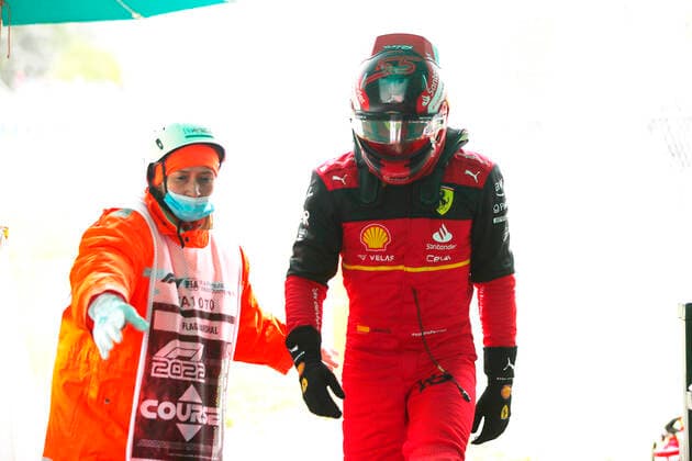 55 Carlos Sainz (ESP, Scuderia Ferrari), F1 Grand Prix of Emilia Romagna at Autodromo Enzo e Dino Ferrari on April 22, 2022 in Imola, Italy. (Photo by HOCH ZWEI) Imola Italy