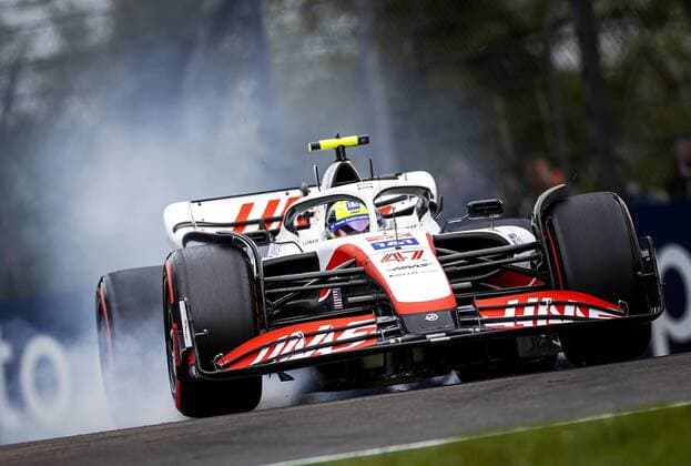 IMOLA - Mick Schumacher (47) with the Haas VF-22 on track during qualifying ahead of the F1 Grand Prix of Emilia Romagna at Autodromo Enzo e Dino Ferrari on April 22, 2022 in Imola, Italy. REMKO DE WAAL GP Emilia - Romagna 2022 - Qualify 2022 xVIxANPxSportx xxANPxIVx