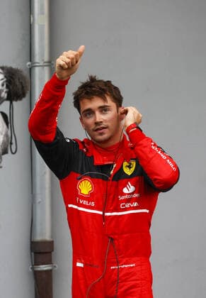 LECLERC Charles (mco), Scuderia Ferrari F1-75, portrait during the Formula 1 Grand Premio del Made in Italy e dell Emilia-Romagna 2022, 4th round of the 2022 FIA Formula One World Championship, WM, Weltmeisterschaft on the Imola Circuit, from April 22 to 24, 2022 in Imola, Italy - F1 - EMILIA ROMAGNA GRAND PRIX 2022 DPPI Panoramic  F12022GP04ITA_JK305502
