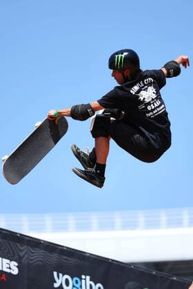 Sport Themen der Woche KW16 Moto Shibata (JPN), APRIL 23, 2022 - Skateboarding : X Games Chiba 2022 Men s Skateboard Vert Best Trick at ZOZO Marine Stadium, Chiba, Japan.  (186499928)