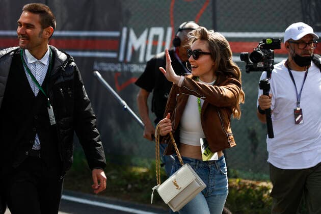Elena Berri, girlfriend of 31 Esteban Ocon (FRA, Alpine F1 Team), F1 Grand Prix of Emilia Romagna at Autodromo Enzo e Dino Ferrari on April 23, 2022 in Imola, Italy. (Photo by HOCH ZWEI) Imola Italy