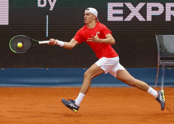 Marko Topo (SRB) Tennis - BMW Open 2022 - ATP, Tennis Herren - MTTC Iphitos - Munich - - Germany - 23 April 2022. Copyright: xJuergenxHasenkopfx