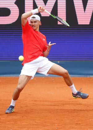 Marko Topo (SRB) Tennis - BMW Open 2022 - ATP, Tennis Herren - MTTC Iphitos - Munich - - Germany - 23 April 2022. Copyright: xJuergenxHasenkopfx