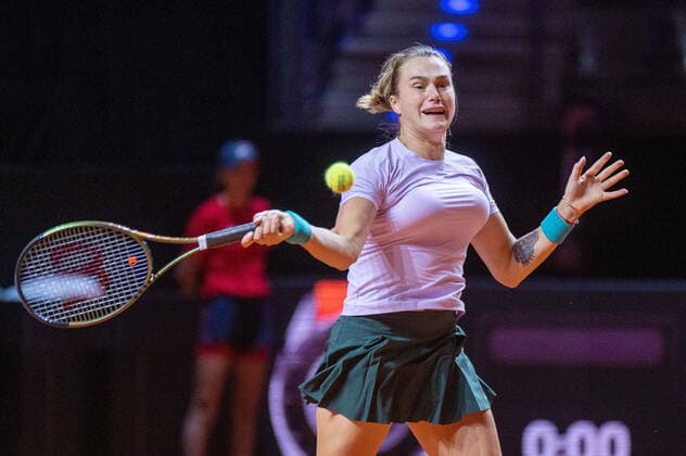 Aryna Sabalenka. Deutschland, Stuttgart, 23.04.2022, Tennis, Porsche Tennis Grand Prix, 2022, Halbfinale, A.Sabalenka - P.Badosa (ESP), Porsche Arena Foto: A2 Bildagentur Peter Hartenfelser