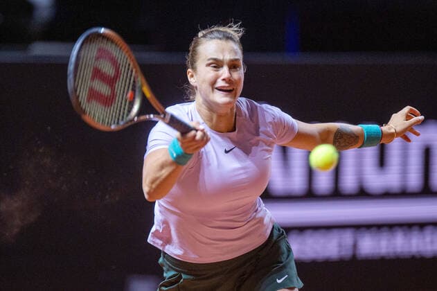 Aryna Sabalenka. Deutschland, Stuttgart, 23.04.2022, Tennis, Porsche Tennis Grand Prix, 2022, Halbfinale, A.Sabalenka - P.Badosa (ESP), Porsche Arena Foto: A2 Bildagentur Peter Hartenfelser