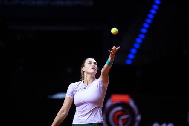 Aryna Sabalenka. Deutschland, Stuttgart, 23.04.2022, Tennis, Porsche Tennis Grand Prix, 2022, Halbfinale, A.Sabalenka - P.Badosa (ESP), Porsche Arena Foto: A2 Bildagentur Peter Hartenfelser
