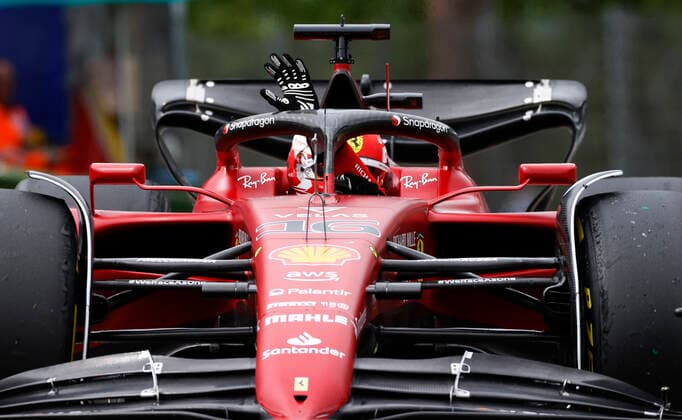 16 Charles Leclerc (MCO, Scuderia Ferrari), F1 Grand Prix of Emilia Romagna at Autodromo Enzo e Dino Ferrari on April 23, 2022 in Imola, Italy. (Photo by HOCH ZWEI) Imola Italy