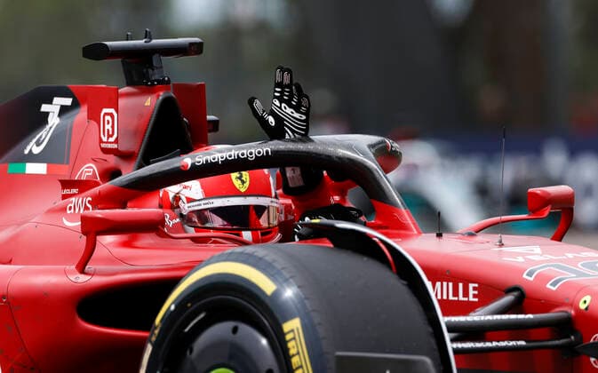 16 Charles Leclerc (MCO, Scuderia Ferrari), F1 Grand Prix of Emilia Romagna at Autodromo Enzo e Dino Ferrari on April 23, 2022 in Imola, Italy. (Photo by HOCH ZWEI) Imola Italy