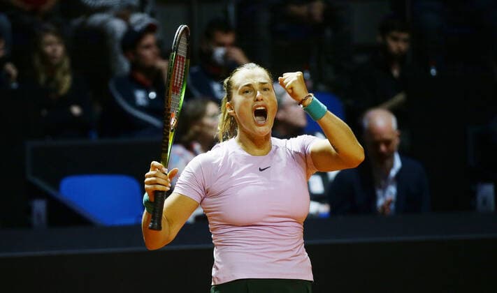 Stuttgart , Porsche Tennis Grand Prix , Halbfinale , Aryna Sabalenka ( BLR )