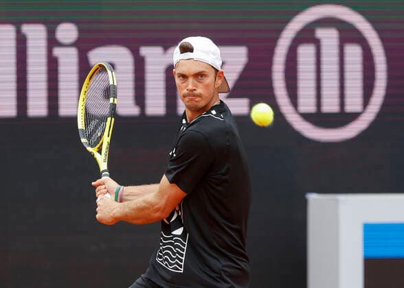Maximilian Marterer (GER) Tennis - BMW Open 2022 - ATP, Tennis Herren - MTTC Iphitos - Munich - - Germany - 23 April 2022. Copyright: xJuergenxHasenkopfx