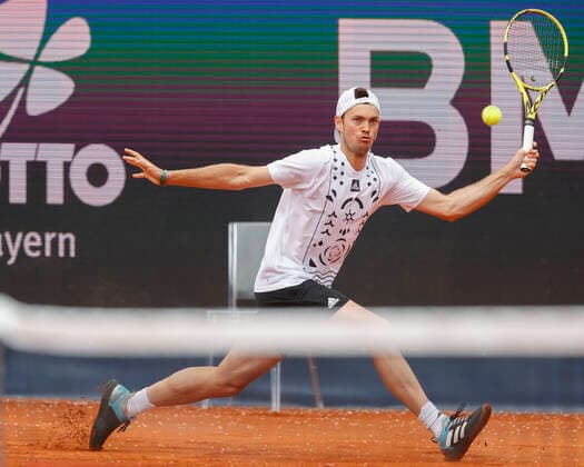 Maximilian Marterer (GER) Tennis - BMW Open 2022 - ATP, Tennis Herren - MTTC Iphitos - Munich - - Germany - 23 April 2022. Copyright: xJuergenxHasenkopfx