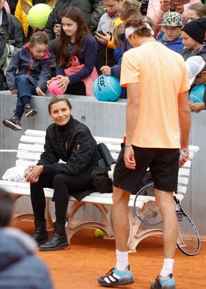 Alexander Zverev (GER) und Freundin Sophia Thomalle Tennis - BMW Open 2022 - ATP, Tennis Herren - MTTC Iphitos - Munich - - Germany - 23 April 2022. Copyright: xJuergenxHasenkopfx
