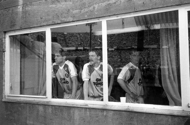 DFB-Pokal Finale 1987 Hamburger SV - Stuttgarter Kickers Deutschland, Berlin, 20.06.1987, Fussball, DFB-Pokal, Saison 1986 1987, Finale Berlin, Hamburger SV - Stuttgarter Kickers (3:1): v.l. Niels Schlotterbeck, Dirk Kurtenbach (beide Stuttgarter Kickers), DFL DFB REGULATIONS PROHIBIT ANY USE OF PHOTOGRAPHS AS IMAGE SEQUENCES AND OR QUASI-VIDEO. *** DFB Pokal Final 1987 Hamburger SV Stuttgarter Kickers Germany, Berlin, 20 06 1987, Football, DFB Pokal, Season 1986 1987, Final Berlin, Hamburger SV Stuttgarter Kickers 3 1 v l Niels Schlotterbeck, Dirk Kurtenbach both Stuttgarter Kickers , DFL DFB REGULATIONS PROHIBIT ANY USE OF PHOTOGRAPHS AS IMAGE SEQUENCES AND OR QUASI VIDEO