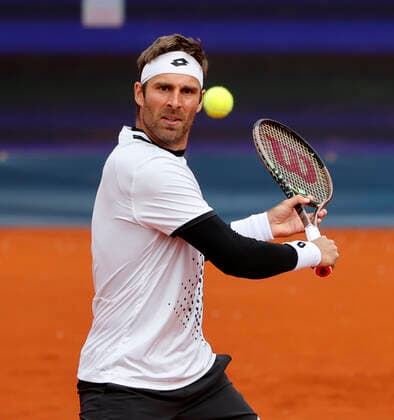 24.04.2022, BMW Open, MTTC Iphitos Muenchen, Tennis. im Bild: Norbert Gombos ( SVK)