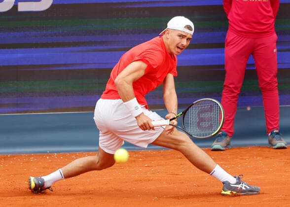 24.04.2022, BMW Open, MTTC Iphitos Muenchen, Tennis. im Bild: Marko Topo (SRB)
