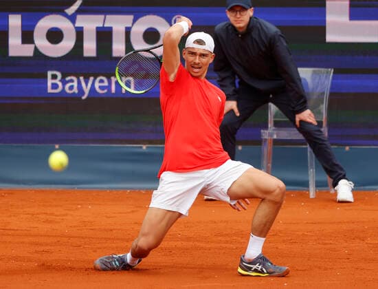 24.04.2022, BMW Open, MTTC Iphitos Muenchen, Tennis. im Bild: Marko Topo (SRB)