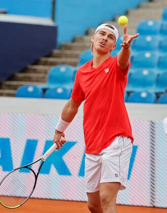 24.04.2022, BMW Open, MTTC Iphitos Muenchen, Tennis. im Bild: Marko Topo (SRB)