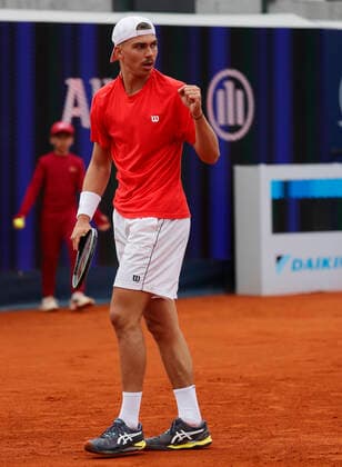 24.04.2022, BMW Open, MTTC Iphitos Muenchen, Tennis. im Bild: Marko Topo (SRB) Sieger vs Norbert Combos ( SVK)