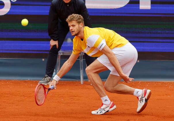 24.04.2022, BMW Open, MTTC Iphitos Muenchen, Tennis. im Bild: Yannick Hannemann (GER)