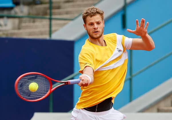 24.04.2022, BMW Open, MTTC Iphitos Muenchen, Tennis. im Bild: Yannick Hannemann (GER)