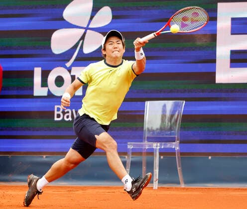 24.04.2022, BMW Open, MTTC Iphitos Muenchen, Tennis. im Bild: Yoshihito Nishioka (JPN)