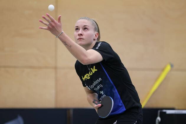 Langstadt 24.04.2022 Tischtennis Damen Bundesliga Finale Saison 2022 TSV Langstadt - ttc Eastside Berlin e.V. emspor, emonline, oespor, v.l., Chantal Mantz (TSV Langstadt Tischtennis Damen 1.Bundesliga)