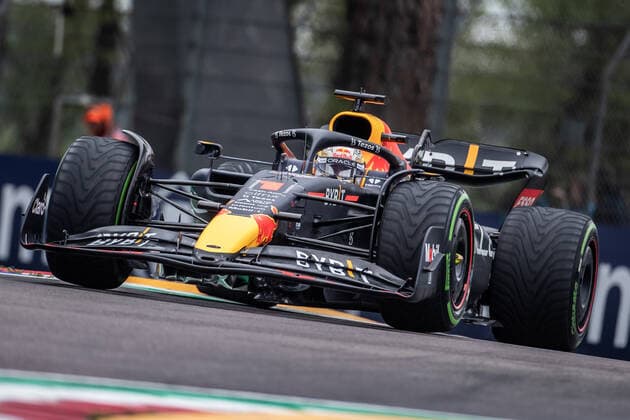 Formula 1 Gran Prix of Emilia Romagna Max Verstappen of Red Bull Racing during F1 Grand Prix of Emilia Romagna at Autodromo Enzo e Dino Ferrari on April 24, 2022 in Imola, Italy. Imola Autodromo Enzo e Dino Ferrari Italy Copyright: xCristianoxBarnix