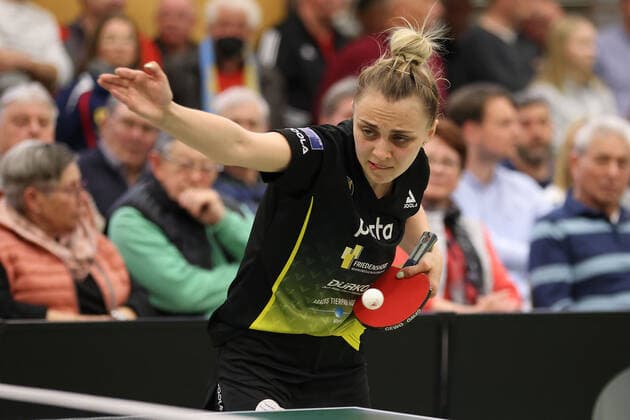 Sport Bilder des Tages Langstadt 24.04.2022 Tischtennis Damen Bundesliga Finale Saison 2022 TSV Langstadt - ttc Eastside Berlin e.V. emspor, emonline, oespor, v.l., Sabina Surdan (ttc eastside berlin e.V.)
