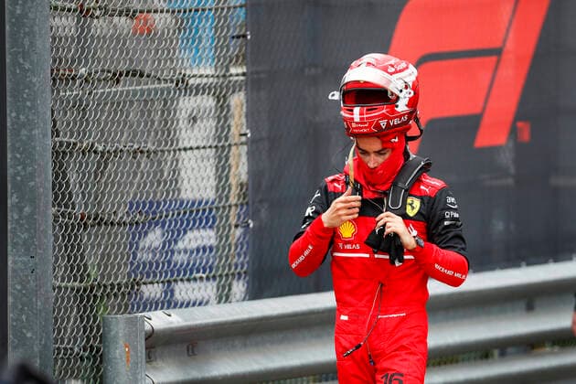16 Charles Leclerc (MCO, Scuderia Ferrari), F1 Grand Prix of Emilia Romagna at Autodromo Enzo e Dino Ferrari on April 24, 2022 in Imola, Italy. (Photo by HOCH ZWEI) Imola Italy