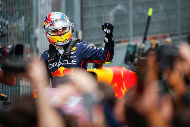 11 Sergio Perez (MEX, Oracle Red Bull Racing), F1 Grand Prix of Emilia Romagna at Autodromo Enzo e Dino Ferrari on April 24, 2022 in Imola, Italy. (Photo by HOCH ZWEI) Imola Italy