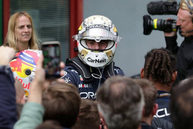 Sieg für Max Verstappen (NED, Oracle Red Bull Racing 1) ITA, Formel 1 Grand Prix Emilia Romagna, Imola, 24.04.2022 ITA, Formel 1 Grand Prix Emilia Romagna, Imola, 24.04.2022 Imola