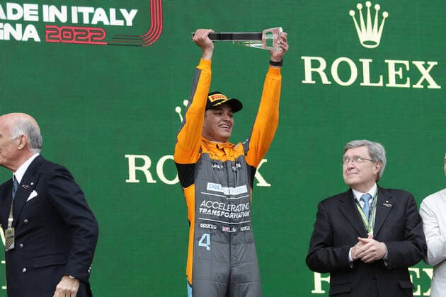Platz 35mm}: Lando Norris (UK, McLaren F1 Team 4) ITA, Formel 1 Grand Prix Emilia Romagna, Imola, 24.04.2022 ITA, Formel 1 Grand Prix Emilia Romagna, Imola, 24.04.2022 Imola