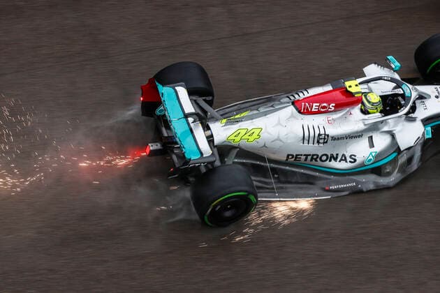 44 Lewis Hamilton (GBR, Mercedes-AMG Petronas F1 Team), F1 Grand Prix of Emilia Romagna at Autodromo Enzo e Dino Ferrari on April 24, 2022 in Imola, Italy. (Photo by HOCH ZWEI) Imola Italy