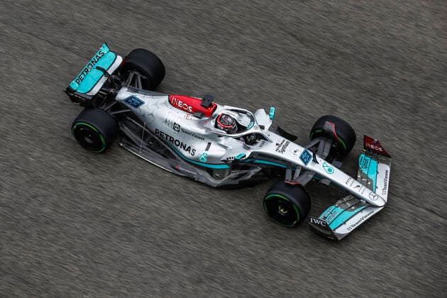 63 George Russell (GBR, Mercedes-AMG Petronas F1 Team), F1 Grand Prix of Emilia Romagna at Autodromo Enzo e Dino Ferrari on April 24, 2022 in Imola, Italy. (Photo by HOCH ZWEI) Imola Italy