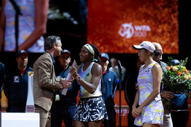 Porsche Tennis Grand Prix Coco Gauff, USA Shui Zhang, China