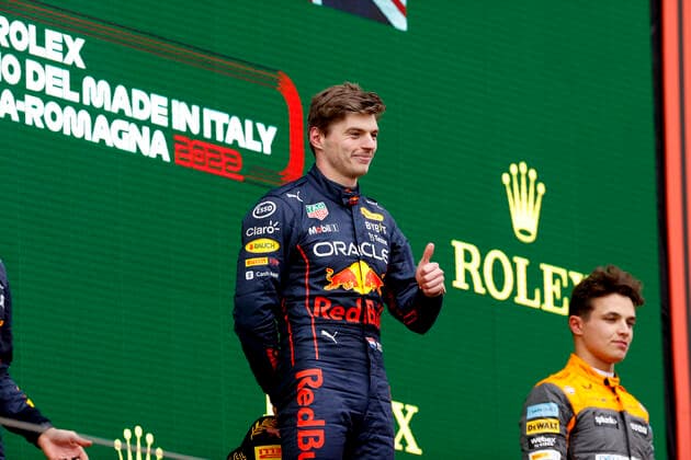 1 Max Verstappen (NLD, Oracle Red Bull Racing), F1 Grand Prix of Emilia Romagna at Autodromo Enzo e Dino Ferrari on April 24, 2022 in Imola, Italy. (Photo by HOCH ZWEI) Imola Italy