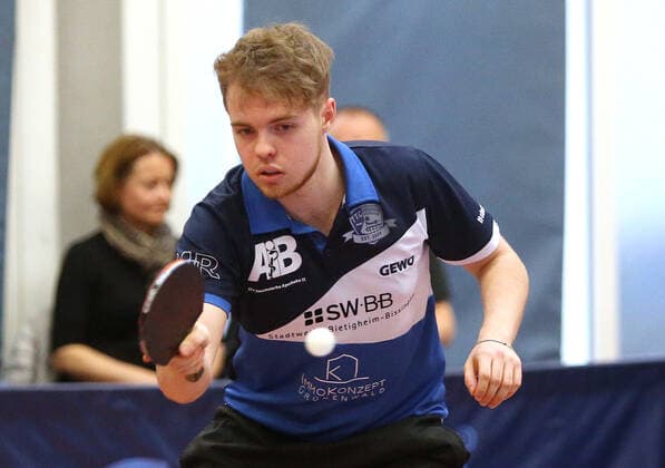 BAU 24.4.2022 Bietigheim Tischtennis TTC Bietigheim-Bissingen vs. FSV Mainz 05 II, Oskar Pukk (Bietigheim)