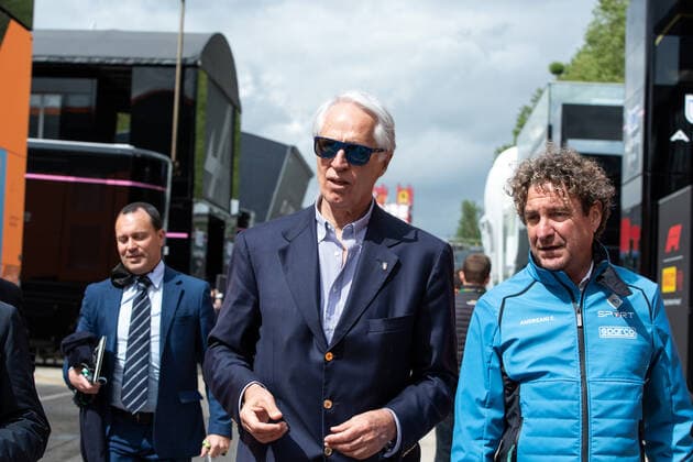Formula 1 Gran Prix of Emilia Romagna Giovanni Malago, CONI president during the F1 Grand Prix of Emilia Romagna at Autodromo Enzo e Dino Ferrari on April 24, 2022 in Imola, Italy. Imola Autodromo Enzo e Dino Ferrari Italy Copyright: xCristianoxBarnix
